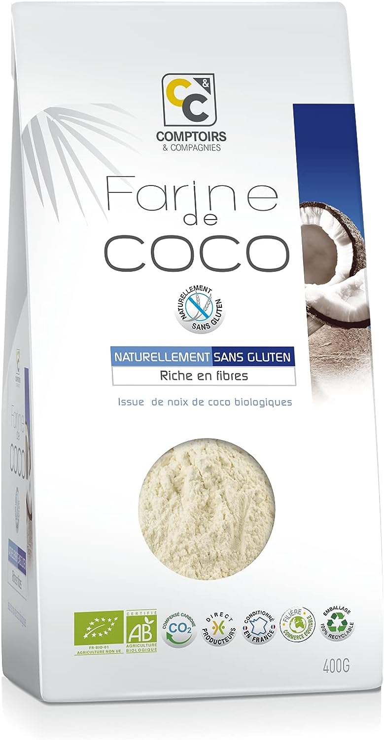 Comptoirs & Compagnies Farine de noix de coco bio equitable 1kg